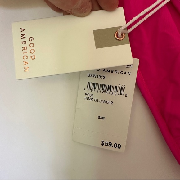 Good American Always Fits Khloe Bikini in Pink Glow002, Size Small / Medium - Picture 10 of 11